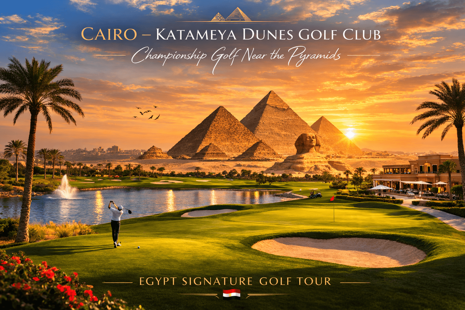Royal Egypt Golf Tour Fairways of the Pharaohs 8 Tage Golfreise durch Kairo & Neu-Kairo